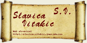 Slavica Vitakić vizit kartica